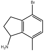 4-BROMO-7-METHYL-2,3-DIHYDRO-1H-INDEN-1-AMINE Struktur