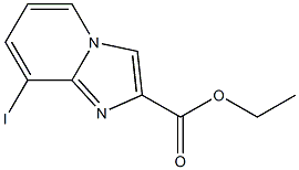 8-Iodo-imidazo[1,2-a]pyridine-2-carboxylic acid ethyl ester Struktur