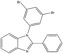 1-(3,5-dibromophenyl)-2-phenyl-1H-benzo[d]imidazole Struktur