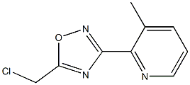 5-(chloromethyl)-3-(3-methylpyridin-2-yl)-1,2,4-oxadiazole Struktur