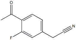 2-(4-Acetyl-3-fluorophenyl)acetonitrile Struktur