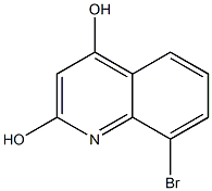 8-Bromo-quinoline-2,4-diol Struktur