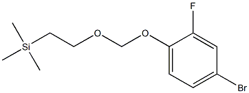 (2-((4-bromo-2-fluorophenoxy)methoxy)ethyl)trimethylsilane Struktur