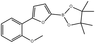 5-(2-Methoxyphenyl)furan-2-boronic acid pinacol ester Struktur