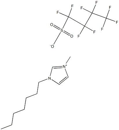 1-heptyl-3-methylimidazolium perfluorobutanesulfonate Struktur