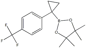 4,4,5,5-tetramethyl-2-(1-(4-(trifluoromethyl)phenyl)cyclopropyl)-1,3,2-dioxaborolane Struktur