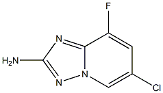 6-Chloro-8-fluoro-[1,2,4]triazolo[1,5-a]pyridin-2-ylamine Struktur