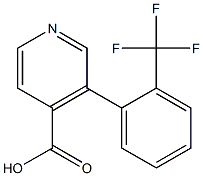 3-(2-(trifluoromethyl)phenyl)isonicotinic acid Struktur