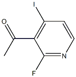 1-(2-Fluoro-4-iodo-pyridin-3-yl)-ethanone Struktur