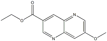 7-Methoxy-[1,5]naphthyridine-3-carboxylic acid ethyl ester Struktur