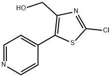 (2-chloro-5-(pyridin-4-yl)thiazol-4-yl)methanol Struktur