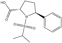 (2S,5S)-1-(isopropylsulfonyl)-5-phenylpyrrolidine-2-carboxylic acid Struktur