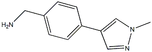 (4-(1-methyl-1H-pyrazol-4-yl)phenyl)methanamine Structure