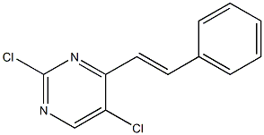 (E)-2,5-dichloro-4-styrylpyrimidine Struktur