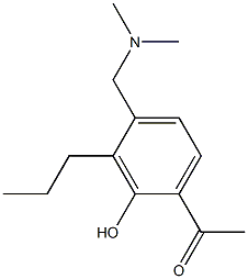 1-(4-((dimethylamino)methyl)-2-hydroxy-3-propylphenyl)ethanone Struktur