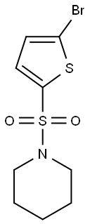 1-(5-bromothiophen-2-ylsulfonyl)piperidine 結(jié)構(gòu)式