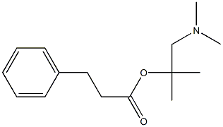 1-(dimethylamino)-2-methylpropan-2-yl 3-phenylpropanoate Struktur