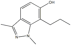 1,3-dimethyl-7-propyl-1H-indazol-6-ol Struktur