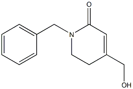 1-benzyl-4-(hydroxymethyl)-5,6-dihydropyridin-2(1H)-one Struktur