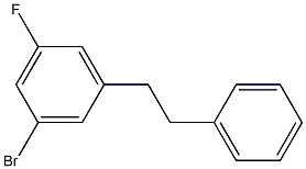 1-bromo-3-fluoro-5-phenethylbenzene Struktur