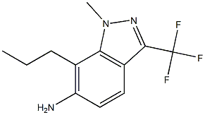 1-methyl-7-propyl-3-(trifluoromethyl)-1H-indazol-6-amine Struktur