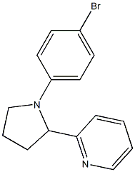 2-(1-(4-bromophenyl)pyrrolidin-2-yl)pyridine Struktur