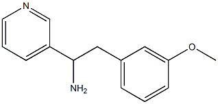 2-(3-methoxyphenyl)-1-(pyridin-3-yl)ethanamine Struktur