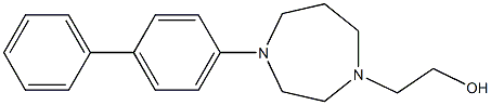 2-(4-(biphenyl-4-yl)-1,4-diazepan-1-yl)ethanol Struktur