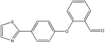 2-(4-(thiazol-2-yl)phenoxy)benzaldehyde Struktur