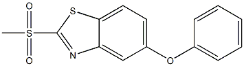 2-(methylsulfonyl)-5-phenoxybenzo[d]thiazole Struktur