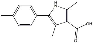 2,4-dimethyl-5-p-tolyl-1H-pyrrole-3-carboxylic acid Struktur