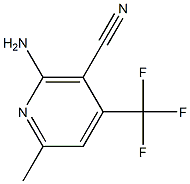 2-amino-6-methyl-4-(trifluoromethyl)nicotinonitrile Struktur