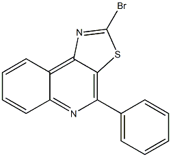 2-bromo-4-phenylthiazolo[5,4-c]quinoline Struktur