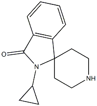 2-cyclopropylspiro[isoindoline-1,4'-piperidin]-3-one Struktur