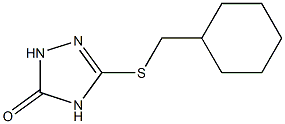 3-(cyclohexylmethylthio)-1H-1,2,4-triazol-5(4H)-one Struktur