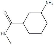 3-amino-N-methylcyclohexanecarboxamide Struktur