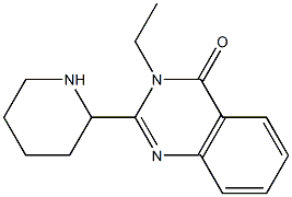 3-ethyl-2-(piperidin-2-yl)quinazolin-4(3H)-one Struktur