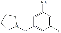 3-fluoro-5-(pyrrolidin-1-ylmethyl)aniline Struktur