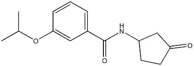 3-isopropoxy-N-(3-oxocyclopentyl)benzamide Struktur