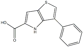 3-phenyl-4H-thieno[3,2-b]pyrrole-5-carboxylic acid Struktur