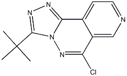 3-tert-butyl-6-chloropyrido[4,3-d][1,2,4]triazolo[4,3-b]pyridazine Struktur