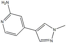 4-(1-methyl-1H-pyrazol-4-yl)pyridin-2-amine Struktur