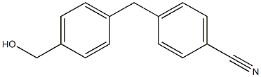 4-(4-(hydroxymethyl)benzyl)benzonitrile Struktur