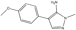 4-(4-methoxyphenyl)-1-methyl-1H-pyrazol-5-amine Struktur