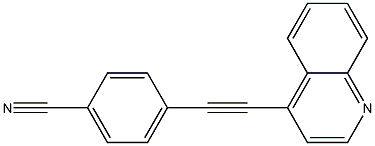 4-(quinolin-4-ylethynyl)benzonitrile Struktur