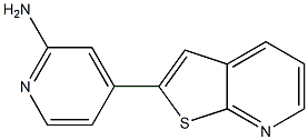 4-(thieno[2,3-b]pyridin-2-yl)pyridin-2-amine Struktur