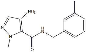 4-amino-1-methyl-N-(3-methylbenzyl)-1H-pyrazole-5-carboxamide Struktur