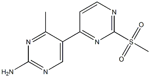 4'-methyl-2-(methylsulfonyl)-4,5'-bipyrimidin-2'-amine Struktur