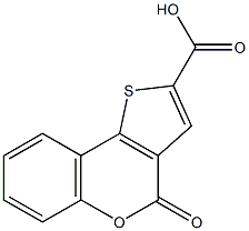 4-oxo-4H-thieno[3,2-c]chromene-2-carboxylic acid Struktur