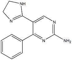 5-(4,5-dihydro-1H-imidazol-2-yl)-4-phenylpyrimidin-2-amine Struktur